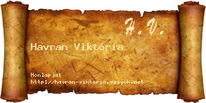 Havran Viktória névjegykártya